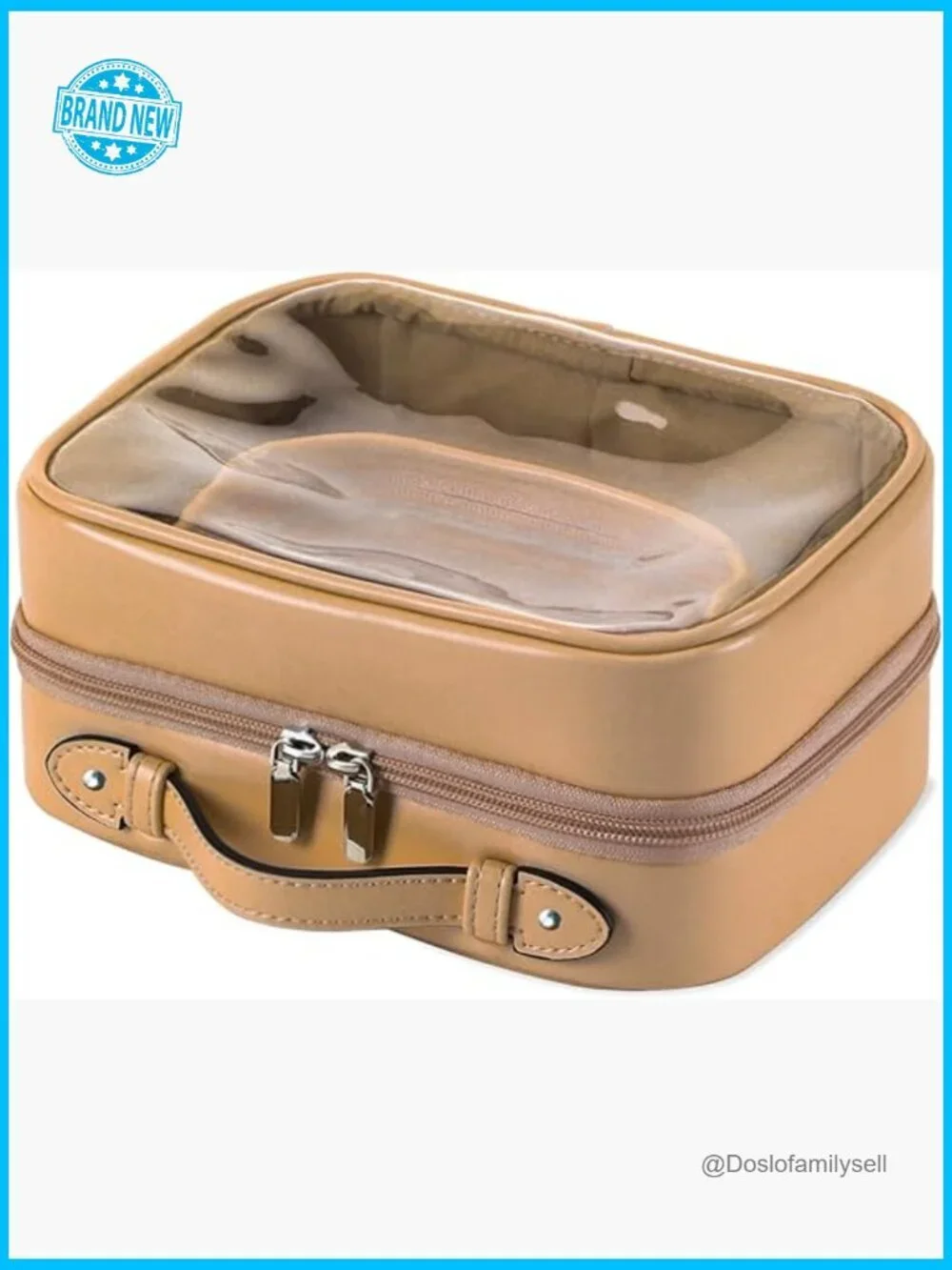 Transparent Waterproof Makeup Bag Large Capacity Travel Organizer Zipper